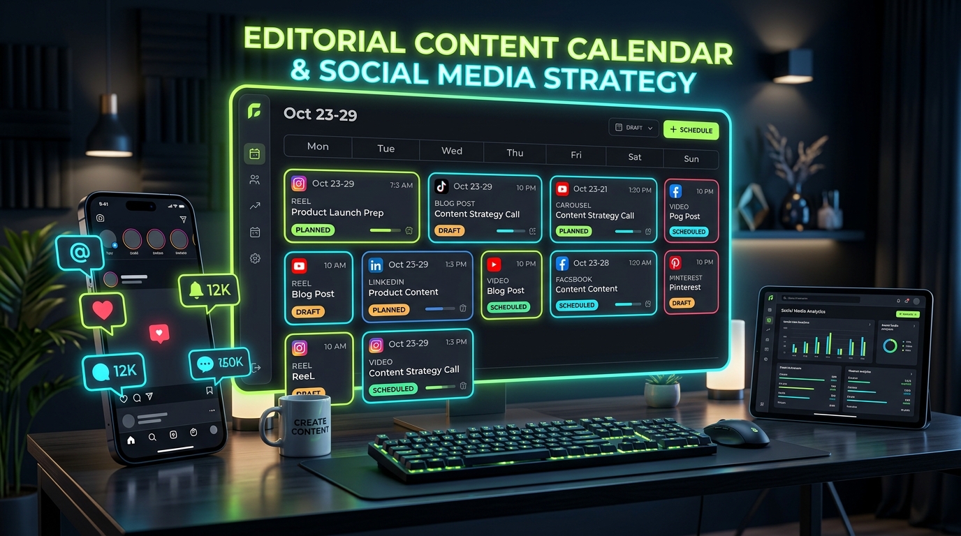 Manajemen Akun Sosmed & Kalender Editorial